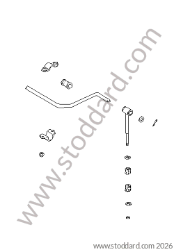STABILISER for Porsche 924 80-85 &bull; 1982 &bull; 924 2.0 &bull; Coupe &bull; Manual Gearbox, 5 Speed