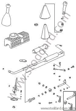 SHIFT MECHANISM MANUAL TRANSMISSION for Porsche 924 80-85 &bull; 1981 &bull; 924 2.0 &bull; Coupe &bull; Manual Gearbox, 5 Speed