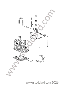 OIL INLET AUTOMATIC TRANSMISSION for Porsche 924S &bull; 1986 &bull; 924S 2.5 &bull; Coupe &bull; Automatic Gearbox