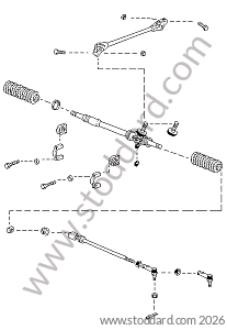 STEERING GEAR / TIE ROD for Porsche 924S &bull; 1986 &bull; 924S 2.5 &bull; Coupe &bull; Manual Gearbox, 5 Speed