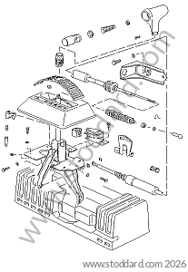SHIFT MECHANISM FOR AUTOMATIC TRANSMISSION for Porsche 924S &bull; 1986 &bull; 924S 2.5 &bull; Coupe &bull; Automatic Gearbox