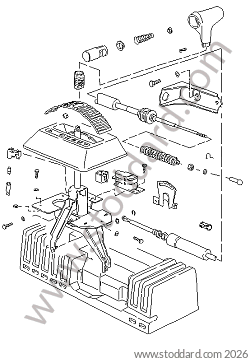 SHIFT MECHANISM FOR AUTOMATIC TRANSMISSION for Porsche 924S &bull; 1986 &bull; 924S 2.5 &bull; Coupe &bull; Automatic Gearbox