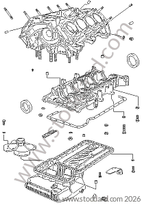 CRANKCASE for Porsche 928 78-82 &bull; 1978 &bull; 928 4.5 &bull; Coupe &bull; Manual Gearbox, 5 Speed