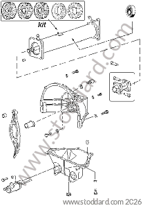 TRANSAXLE / CLUTCH FORK / BEARING GUIDE / CLUTCH SLAVE CYLINDER for Porsche 928 78-82 &bull; 1978 &bull; 928 4.5 &bull; Coupe &bull; Manual Gearbox, 5 Speed