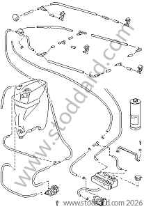 WINDSCREEN WASHER for Porsche 928 78-82 &bull; 1978 &bull; 928 4.5 &bull; Coupe &bull; Manual Gearbox, 5 Speed