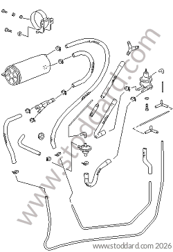 TANK VAPOUR RELIEF SYSTEM for Porsche 928 83-86 &bull; 1983 &bull; 928 4.7S &bull; Coupe &bull; Manual Gearbox, 5 Speed