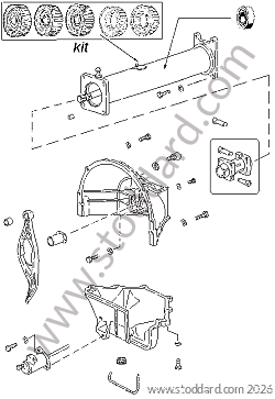 TRANSAXLE / CLUTCH FORK / BEARING GUIDE / CLUTCH SLAVE CYLINDER for Porsche 928 83-86 &bull; 1983 &bull; 928 4.7S &bull; Coupe &bull; Manual Gearbox, 5 Speed