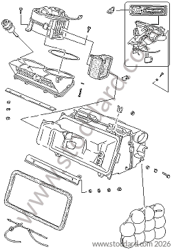 HEATING UNIT/CONTROL SWITCH for Porsche 928 83-86 &bull; 1983 &bull; 928 4.7S &bull; Coupe &bull; Manual Gearbox, 5 Speed