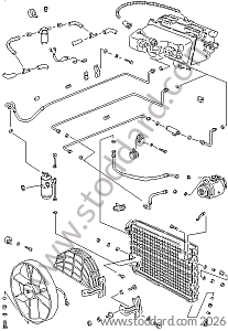 AIR CONDITIONING CONDENSER / AIR CONDITIONING DRYER / AIR CONDITIONING HOSE / AIR CONDITIONING SEALS for Porsche 928 83-86 &bull; 1983 &bull; 928 4.7S &bull; Coupe &bull; Manual Gearbox, 5 Speed