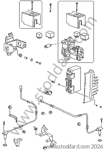 HYDRAULIC UNIT, GEAR SENSOR, ABS CONTROL UNIT for Porsche 928 87-91 &bull; 1987 &bull; 928 S4 &bull; Coupe &bull; Manual Gearbox, 5 Speed