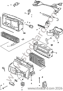 EVAPORATOR / HEAT EXCHANGER / RELIEF VALVE for Porsche 928 87-91 &bull; 1987 &bull; 928 S4 &bull; Coupe &bull; Manual Gearbox, 5 Speed