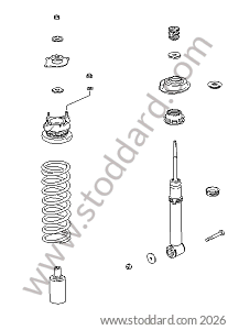 SUSPENSION for Porsche 928 92-95 &bull; 1992 &bull; 928 Gts &bull; Coupe &bull; Manual Gearbox, 5 Speed