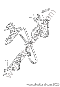 DRIVING MECHANISM - CAMSHAFT for Porsche 944 82-85 &bull; 1985 &bull; 944 2.5 Serie 1 &bull; Coupe &bull; Manual Gearbox, 5 Speed