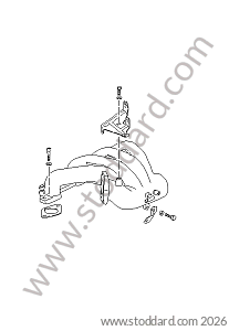 INTAKE MANIFOLD - GASKET for Porsche 944 82-85 &bull; 1985 &bull; 944 2.5 Serie 1 &bull; Coupe &bull; Manual Gearbox, 5 Speed