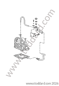 OIL INLET - AUTOMATIC TRANSMISSION for Porsche 944 82-85 &bull; 1982 &bull; 944 2.5 &bull; Coupe &bull; Automatic Gearbox