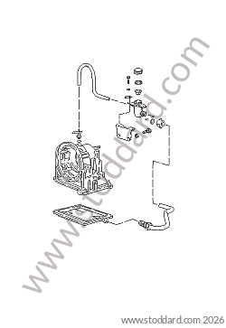 OIL INLET - AUTOMATIC TRANSMISSION for Porsche 944 82-85 &bull; 1982 &bull; 944 2.5 &bull; Coupe &bull; Automatic Gearbox