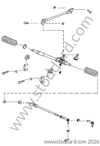 STEERING GEAR - TIE ROD for Porsche 944 82-85 &bull; 1985 &bull; 944 2.5 Serie 1 &bull; Coupe &bull; Manual Gearbox, 5 Speed