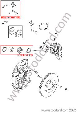 DISK BRAKE - FRONT AXLE for Porsche 944 82-85 &bull; 1982 &bull; 944 2.5 &bull; Coupe &bull; Manual Gearbox, 5 Speed