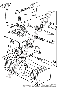 SHIFT MECANISM - AUTOMATIC TRANSMISSION for Porsche 944 82-85 &bull; 1982 &bull; 944 2.5 &bull; Coupe &bull; Automatic Gearbox