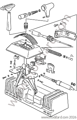 SHIFT MECANISM - AUTOMATIC TRANSMISSION for Porsche 944 82-85 &bull; 1985 &bull; 944 2.5 Serie 1 &bull; Coupe &bull; Automatic Gearbox