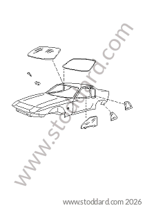 GLASSES for Porsche 944 82-85 &bull; 1982 &bull; 944 2.5 &bull; Coupe &bull; Manual Gearbox, 5 Speed