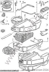 AIR CONDITIONER LEFT HAND DRIVE for Porsche 944 82-85 &bull; 1985 &bull; 944 2.5 Serie 1 &bull; Coupe &bull; Manual Gearbox, 5 Speed