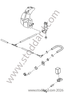 HEADLIGHT WASHER SYSTEM for Porsche 944 82-85 &bull; 1985 &bull; 944 2.5 Serie 1 &bull; Coupe &bull; Manual Gearbox, 5 Speed