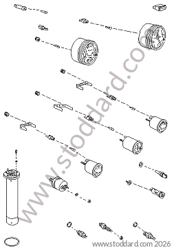 INSTRUMENTS for Porsche 944 82-85 &bull; 1985 &bull; 944 2.5 Serie 1 &bull; Coupe &bull; Manual Gearbox, 5 Speed