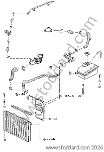 WATER COOLING for Porsche 944 85-88 &bull; 1987 &bull; 944 S &bull; Coupe &bull; Manual Gearbox, 5 Speed