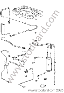 CARBON CANISTER for Porsche 944 85-88 &bull; 1985 &bull; 944 2.5 Serie 2 &bull; Coupe &bull; Manual Gearbox, 5 Speed