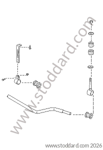 STABILISER for Porsche 944 85-88 &bull; 1985 &bull; 944 2.5 Serie 2 &bull; Coupe &bull; Manual Gearbox, 5 Speed