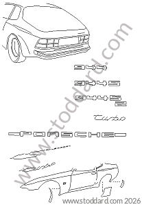 INSIGNIAS STONE GUARD FILM for Porsche 944 85-88 &bull; 1987 &bull; 944 S &bull; Coupe &bull; Manual Gearbox, 5 Speed