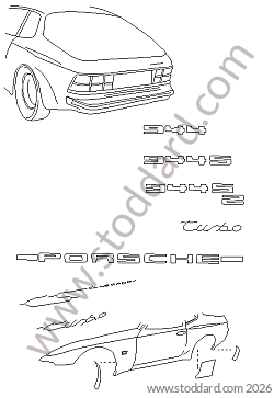 INSIGNIAS STONE GUARD FILM for Porsche 944 85-88 &bull; 1987 &bull; 944 2.5 &bull; Coupe &bull; Manual Gearbox, 5 Speed