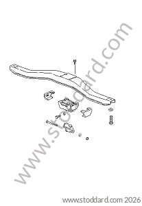 TRANSMISSION SUSPENSION FOR MANUAL TRANSMISSION for Porsche 944 89-91 &bull; 1989 &bull; 944 S2 &bull; Cabrio &bull; Manual Gearbox, 5 Speed