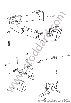 WISHBONE CROSS MENBER for Porsche 944 89-91 &bull; 1989 &bull; 944 S2 &bull; Coupe &bull; Manual Gearbox, 5 Speed