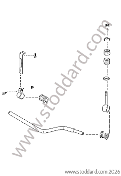 STABILISER for Porsche 944 89-91 &bull; 1989 &bull; 944 2.7 &bull; Coupe &bull; Manual Gearbox, 5 Speed