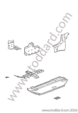 FLOOR SECTION REINFORCEMENT for Porsche 944 89-91 &bull; 1989 &bull; 944 S2 &bull; Cabrio &bull; Manual Gearbox, 5 Speed