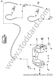 WINDSCREEN WASHER SYSTEM for Porsche 944 89-91 &bull; 1989 &bull; 944 S2 &bull; Coupe &bull; Manual Gearbox, 5 Speed