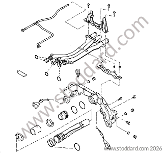 DISPENSER TUBE / GASKET / SENSOR / CLAMP / SUPPORT for Porsche Cayenne 955 03-06 &bull; 2003 &bull; Cayenne S V8 &bull; Manual Gearbox, 6 Speed