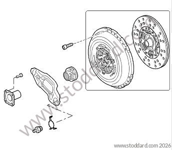 CLUTCH / BEARING / CLUTCH FORK / BEARING GUIDE for Porsche Cayenne 955 03-06 &bull; 2003 &bull; Cayenne S V8 &bull; Manual Gearbox, 6 Speed