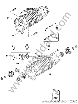 TRANSFER GEARBOX / SERVOMOTOR / BREATHER  for Porsche Cayenne 955 03-06 &bull; 2004 &bull; Cayenne Turbo &bull; Automatic Gearbox