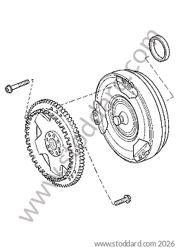 CONVERTER / DISC / SHAFT GASKET for Porsche Cayenne 955 03-06 &bull; 2006 &bull; Cayenne Turbo &bull; Automatic Gearbox