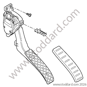 ACCELERATOR PEDAL for Porsche Cayenne 955 03-06 &bull; 2003 &bull; Cayenne V6 &bull; Manual Gearbox, 6 Speed