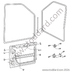 BARE FRONT DOOR / SEAL / HINGE  for Porsche Cayenne 955 03-06 &bull; 2003 &bull; Cayenne S V8 &bull; Manual Gearbox, 6 Speed