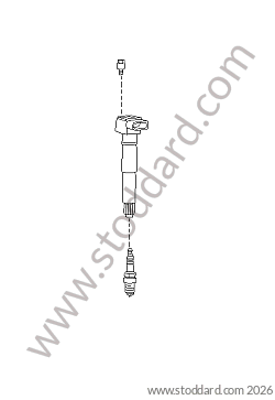 COIL / SPARK PLUG for Porsche Cayenne 955 03-06 &bull; 2003 &bull; Cayenne Turbo &bull; Automatic Gearbox