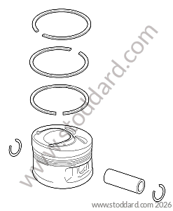 PISTON / CYLINDER for Porsche Cayenne 957 07-10 &bull; 2010 &bull; Cayenne V6 &bull; Automatic Gearbox