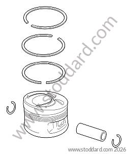 PISTON  / CYLINDER for Porsche Cayenne 957 07-10 &bull; 2010 &bull; Cayenne V6 &bull; Automatic Gearbox