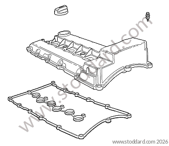 ROCKER ARM COVER / ROCKER ARM COVER GASKET for Porsche Cayenne 957 07-10 &bull; 2010 &bull; Cayenne V6 &bull; Automatic Gearbox