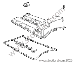 ROCKER ARM COVER / ROCKER ARM COVER GASKET for Porsche Cayenne 957 07-10 &bull; 2010 &bull; Cayenne V6 &bull; Automatic Gearbox