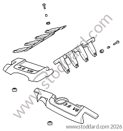 UPPER ENGINE COVER for Porsche Cayenne 957 07-10 &bull; 2010 &bull; Cayenne Gts &bull; Manual Gearbox, 6 Speed